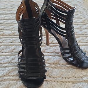 COACH 4" sexy caged leather heels! 7